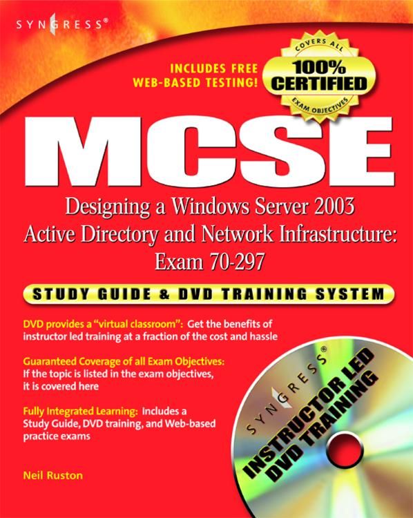 Produktbild: MCSE Designing a Windows Server 2003 Active Directory and Network Infrastructure(Exam 70-297)