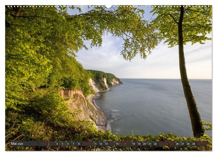 Produktbild: R&uuml;gen - Inseltraumblicke (hochwertiger Premium Wandkalender 2026 DIN A2 quer), Kunstdruck in Hochglanz