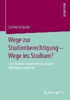 Produktbild: Wege zur Studienberechtigung - Wege ins Studium?