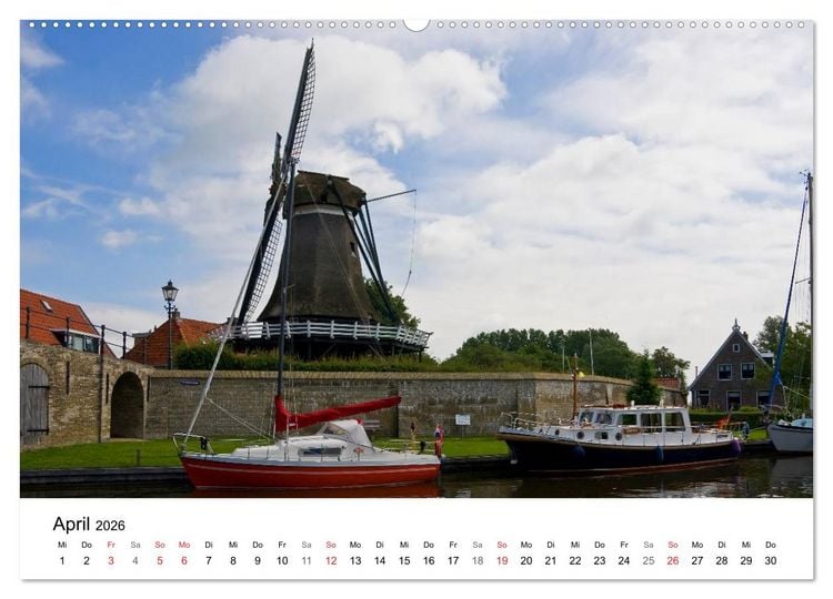 Produktbild: Friesland - Fryslan (Wandkalender 2026 DIN A2 quer), CALVENDO Monatskalender