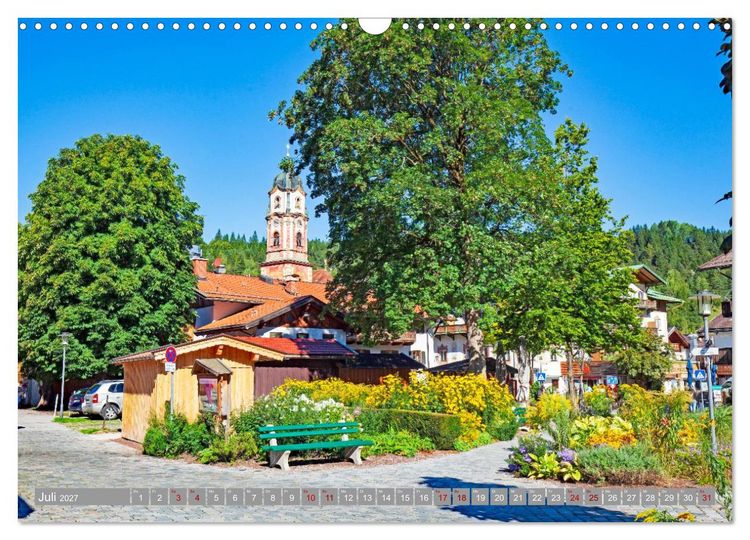 Produktbild: MITTENWALD Eine Perle im Oberen Isartal (Wandkalender 2027 DIN A3 quer), CALVENDO Monatskalender