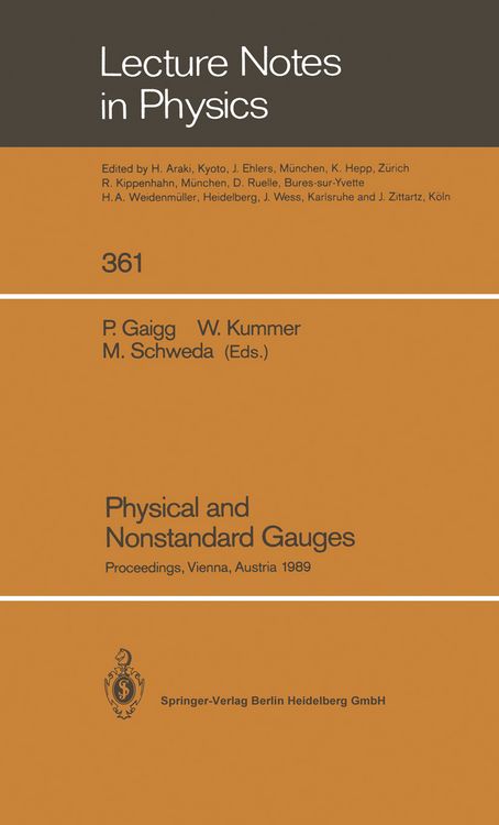 Produktbild: Physical and Nonstandard Gauges