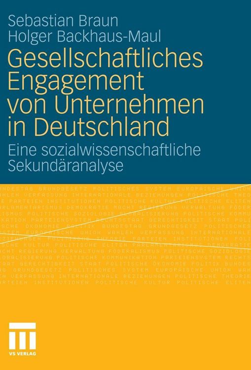 Produktbild: Gesellschaftliches Engagement von Unternehmen in Deutschland