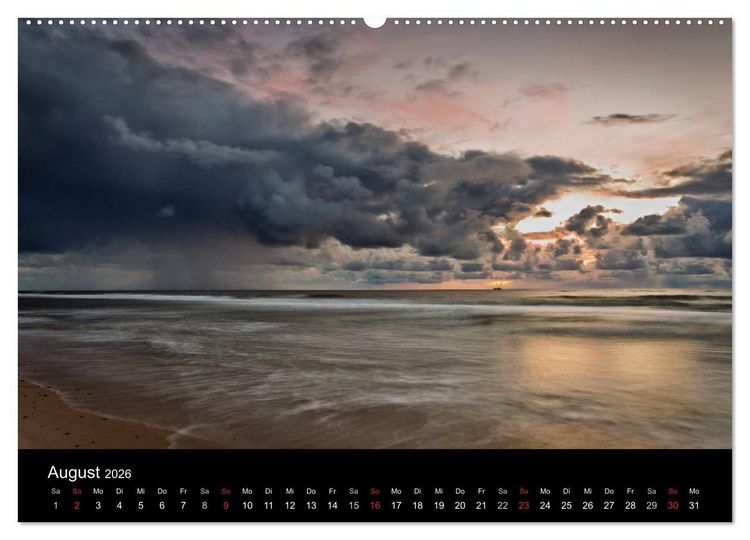 Produktbild: Sylt-Abende - Fotografien von Beate Zoellner (hochwertiger Premium Wandkalender 2026 DIN A2 quer), Kunstdruck in Hochglanz
