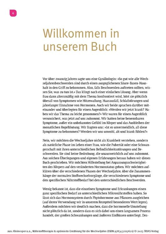 Nährstofftherapie & optimierte Ernährung für die Wechseljahre