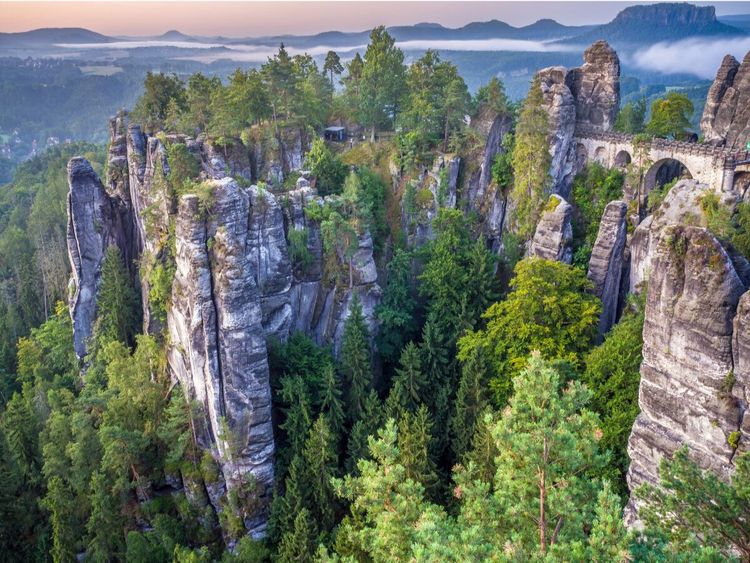 Produktbild: CALVENDO Puzzle S&auml;chsische Schweiz - Felsenburg Neurathen | 1000 Teile Lege-Gr&ouml;&szlig;e 64x48cm Foto-Puzzle f&uuml;r gl&uuml;ckliche Stunden