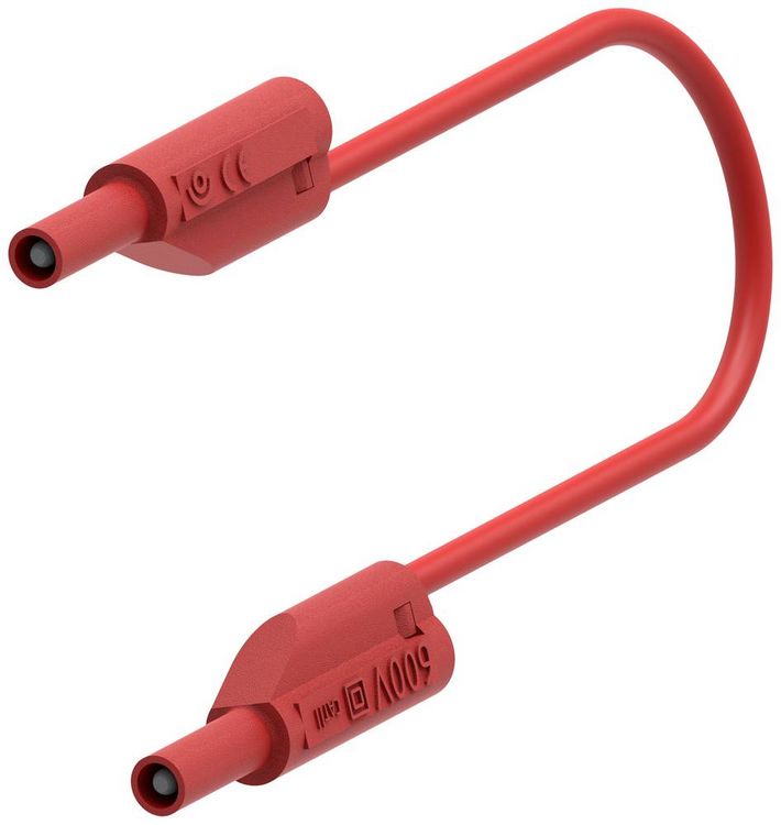 Produktbild: Electro PJP 240-IEC-CD1-100R Messleitung Lamellenstecker 2 mm Lamellenstecker 2 mm 1.00 m Rot 1 St.