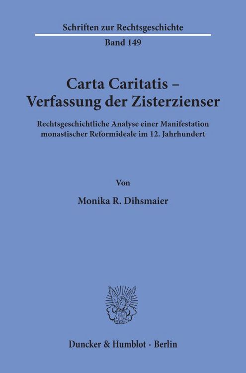 Produktbild: Carta Caritatis - Verfassung der Zisterzienser.