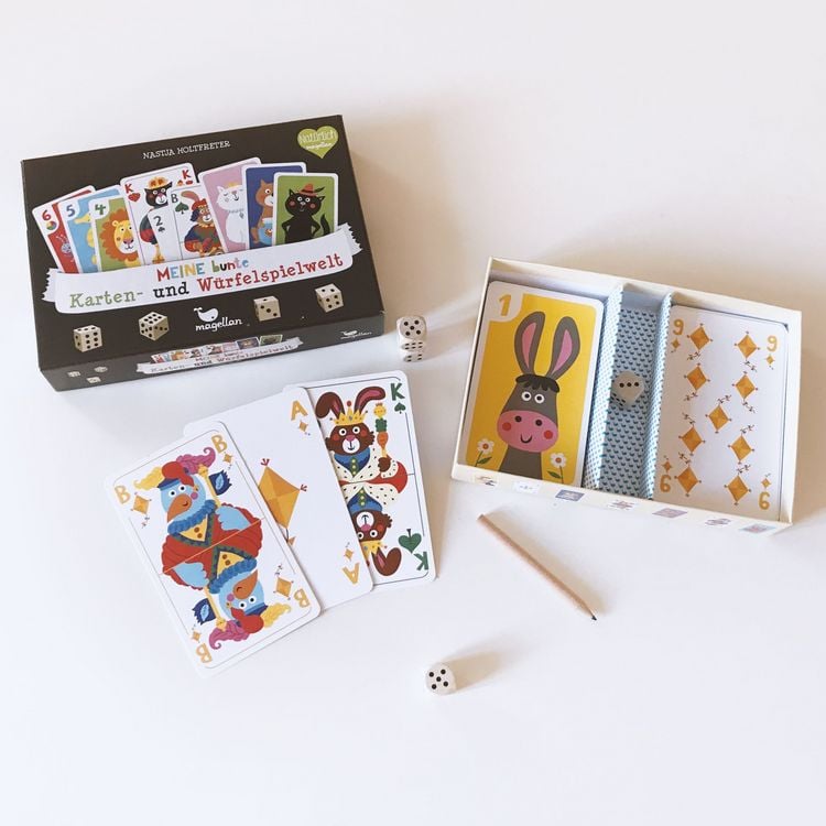 Produktbild: Meine bunte Karten- und W&uuml;rfelspielwelt