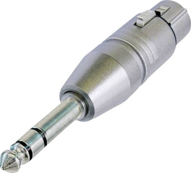 Produktbild: Neutrik NA3FP XLR-Adapter XLR-Buchse - Klinkenstecker 6.35mm Stereo 1St.