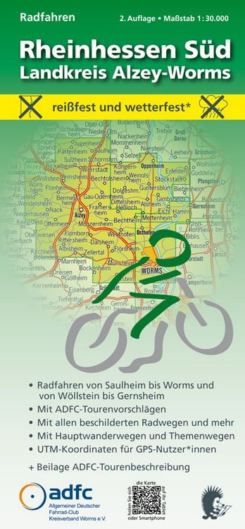 Produktbild: Radfahren - Rheinhessen S&uuml;d / Landkreis Alzey-Worms