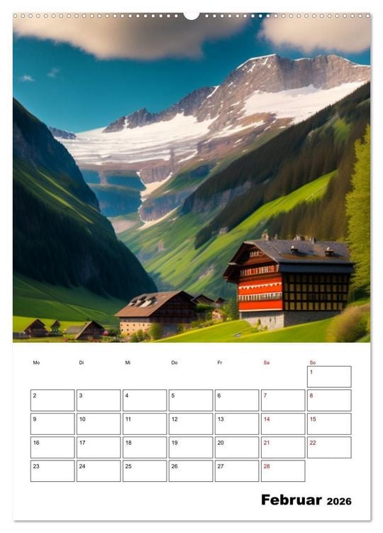 Produktbild: Sch&ouml;ne Landschaften (hochwertiger Premium Wandkalender 2026 DIN A2 hoch), Kunstdruck in Hochglanz