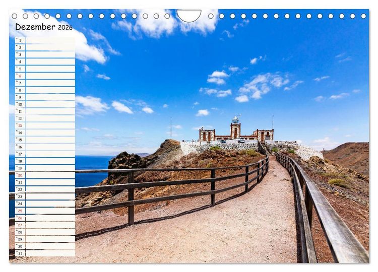 Produktbild: FUERTEVENTURA Geburtstagskalender mit Planerfunktion (Wandkalender 2026 DIN A4 quer), CALVENDO Monatskalender