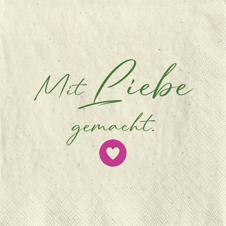 Produktbild: Serv. Mit Liebe gemacht 33x33
