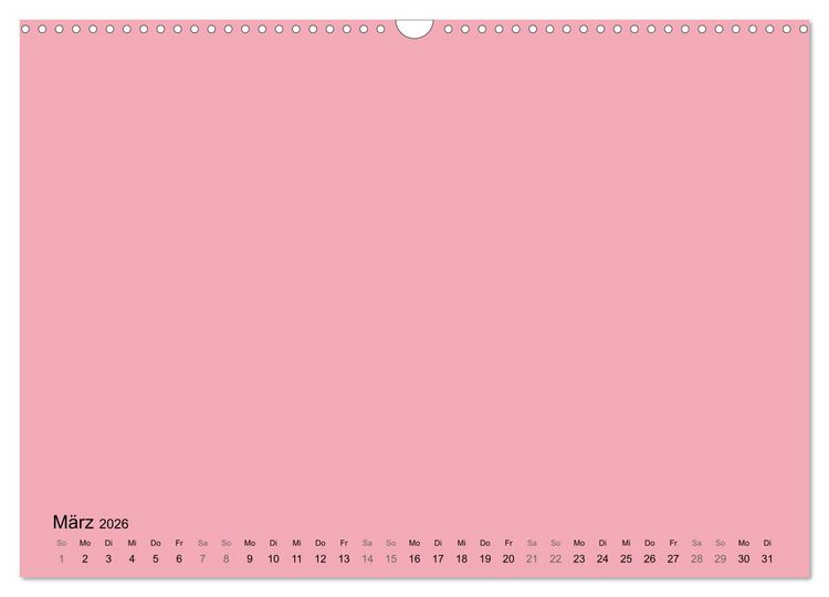 Produktbild: DIY Bastel-Kalender -Warme Pastell Farben- Zum Selbstgestalten (Wandkalender 2026 DIN A3 quer), CALVENDO Monatskalender