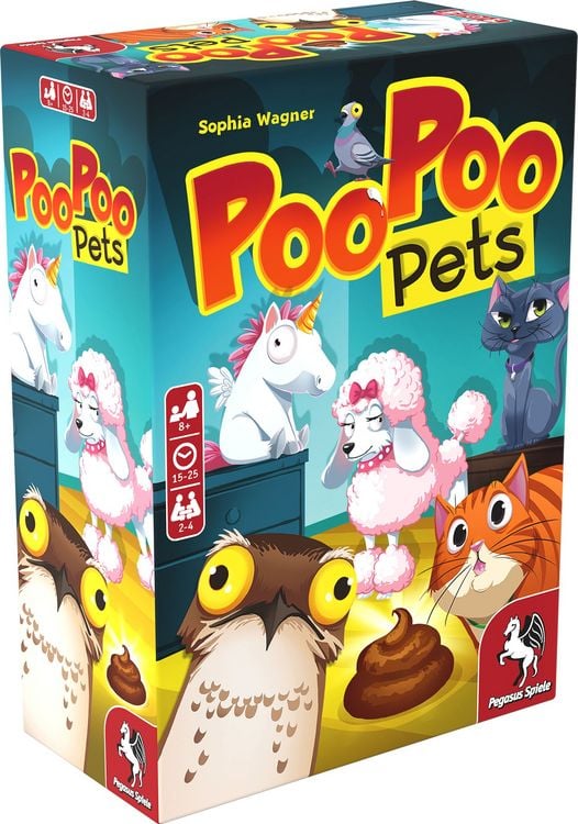 Produktbild: Pegasus 18338G - Poo Poo Pets, Geschicklichkeitsspiel