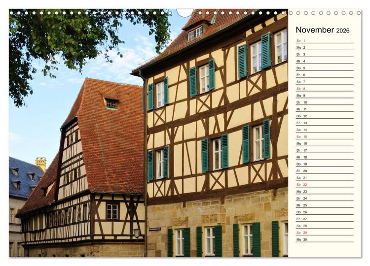 Produktbild: Bamberg und Fr&auml;nkische Schweiz (Wandkalender 2026 DIN A3 quer), CALVENDO Monatskalender
