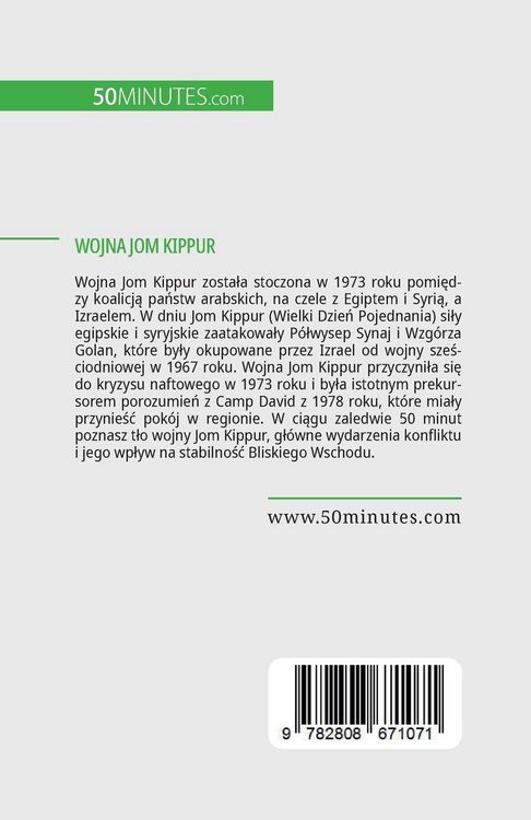 Produktbild: Wojna Jom Kippur