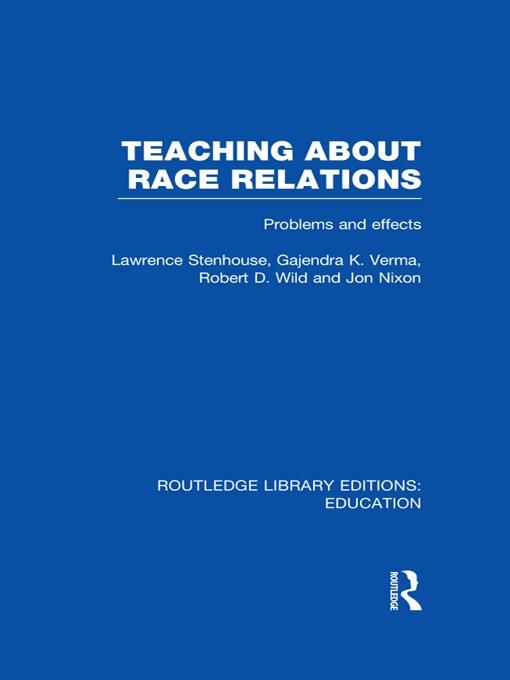Produktbild: Teaching About Race Relations (RLE Edu J)