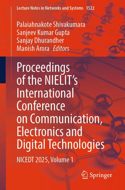 Produktbild: Proceedings of the NIELIT's International Conference on Communication, Electronics and Digital Technologies