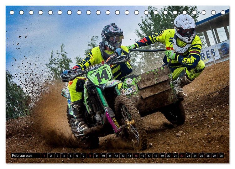 Produktbild: Blickpunkte Motocross (Tischkalender 2026 DIN A5 quer), CALVENDO Monatskalender