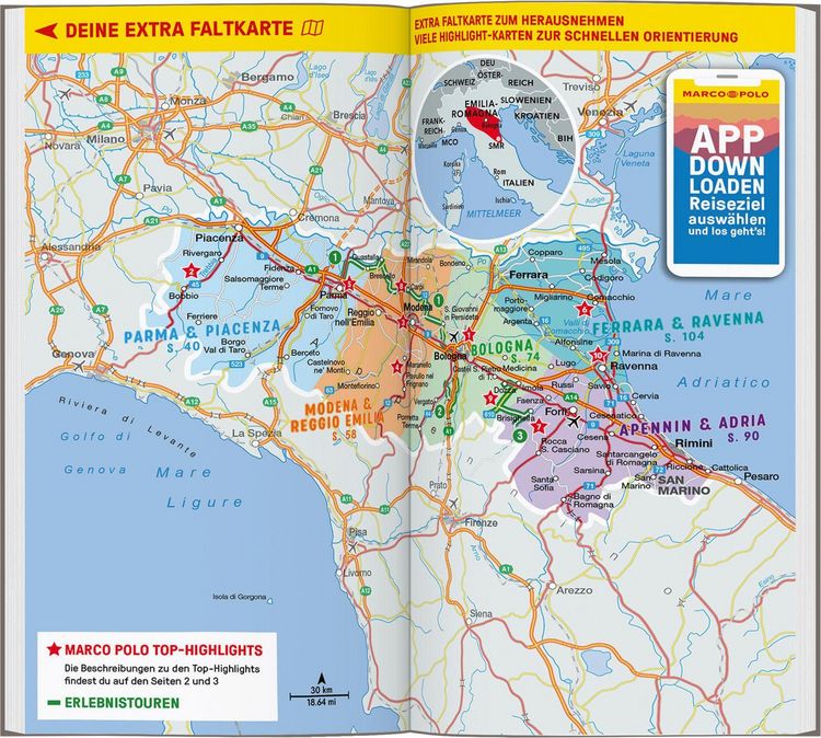 Produktbild: MARCO POLO Reisef&uuml;hrer Emilia-Romagna, Bologna, Parma, Ravenna