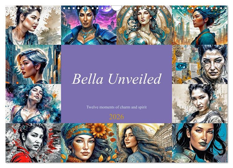 Produktbild: Bella Unveiled - Twelve moments of charm and spirit (Wall Calendar 2026 DIN A3 landscape), CALVENDO 12 Month Wall Calendar