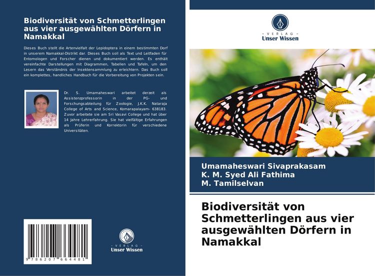 Produktbild: Biodiversit&auml;t von Schmetterlingen aus vier ausgew&auml;hlten D&ouml;rfern in Namakkal