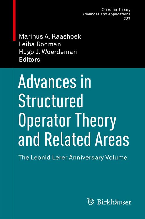 Produktbild: Advances in Structured Operator Theory and Related Areas