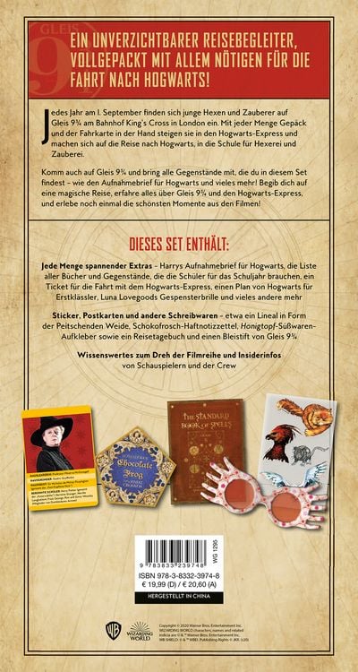 Produktbild: Aus den Filmen zu Harry Potter: Eine magische Reise: Alles f&uuml;r deine Fahrt nach Hogwarts