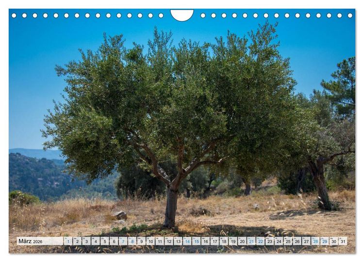 Produktbild: Rhodos - Traumhafter S&uuml;den (Wandkalender 2026 DIN A4 quer), CALVENDO Monatskalender