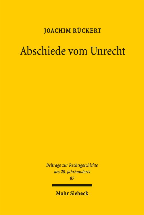 Produktbild: Abschiede vom Unrecht