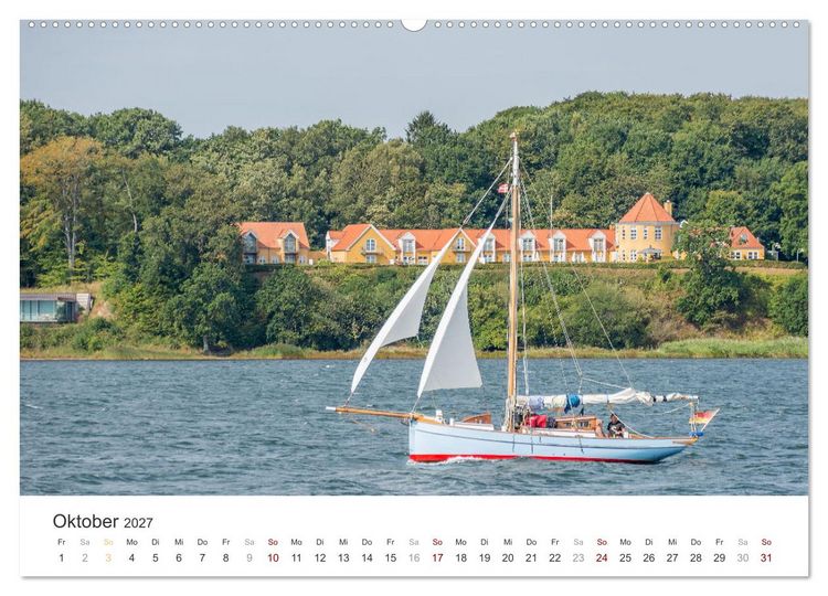 Produktbild: Flensburg maritim (Wandkalender 2027 DIN A2 quer), CALVENDO Monatskalender