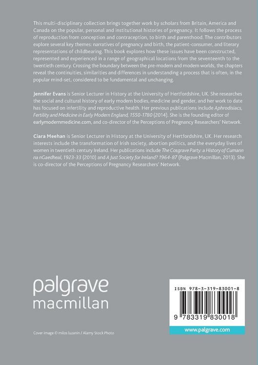 Produktbild: Perceptions of Pregnancy from the Seventeenth to the Twentieth Century