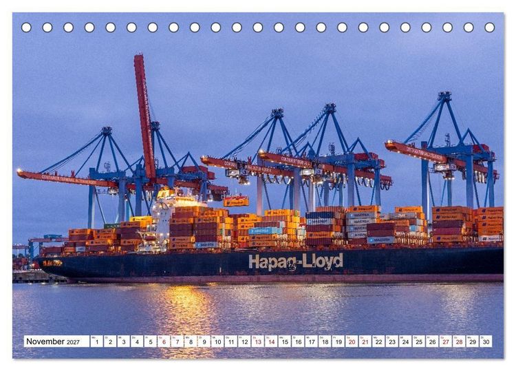 Produktbild: Hamburg - Stadt rund ums Wasser (Tischkalender 2027 DIN A5 quer), CALVENDO Monatskalender