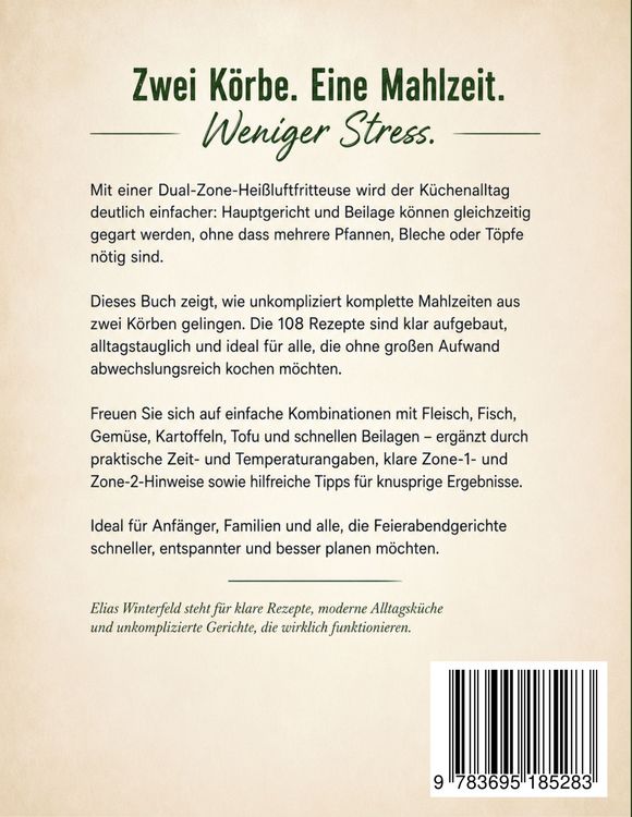 Produktbild: Das einfache Dual-Zone-Hei&szlig;luftfritteuse Kochbuch