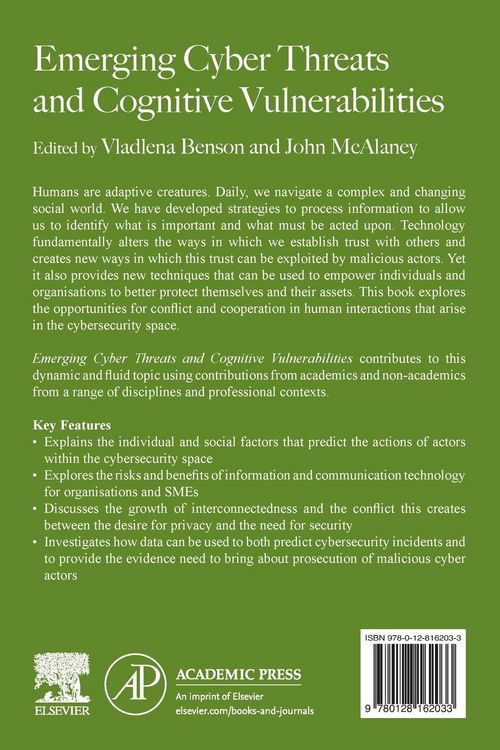 Produktbild: Emerging Cyber Threats and Cognitive Vulnerabilities
