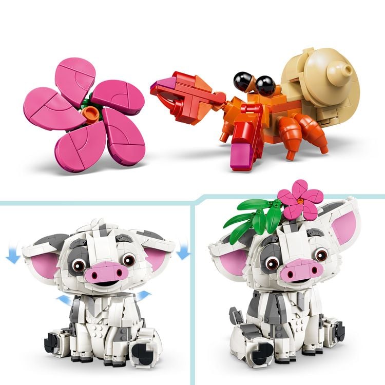 Produktbild: LEGO ǀ Disney 43292 Vaiana Pua, Schwein zum Bauen und Spielen, Zimmerdeko f&uuml;r Fans ab 9 Jahren
