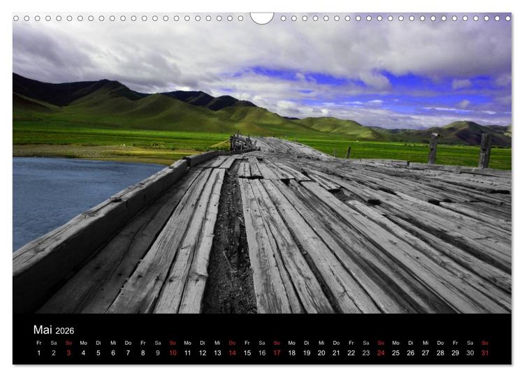 Produktbild: Einsame Mongolei (Wandkalender 2026 DIN A3 quer), CALVENDO Monatskalender