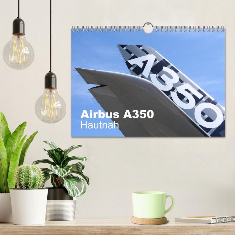Produktbild: Airbus A350 Hautnah (Wandkalender 2026 DIN A4 quer), CALVENDO Monatskalender