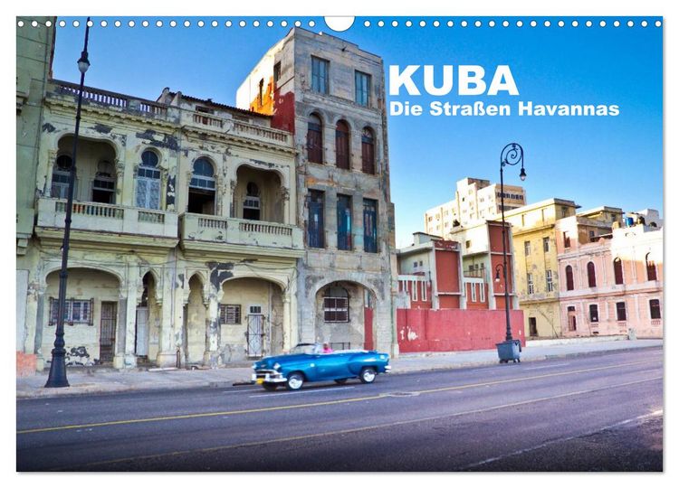 Produktbild: Kuba - Die Stra&szlig;en Havannas (Wandkalender 2026 DIN A3 quer), CALVENDO Monatskalender