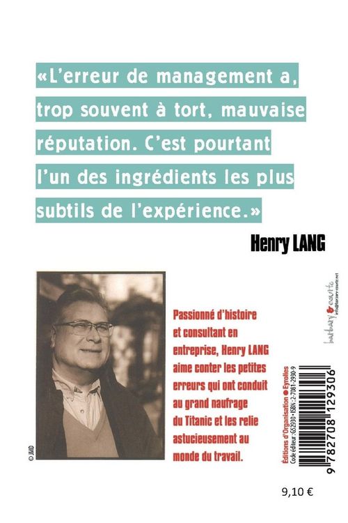 Produktbild: Petites erreurs, grand noufrage