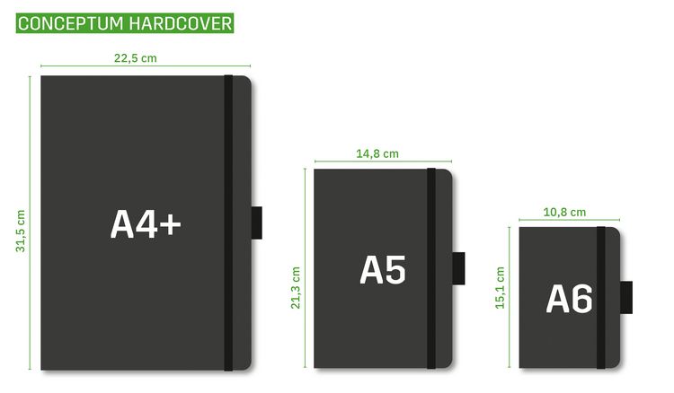Produktbild: SIGEL C2710 Tageskalender Conceptum 2027, ca. A5, Hardcover, schwarz