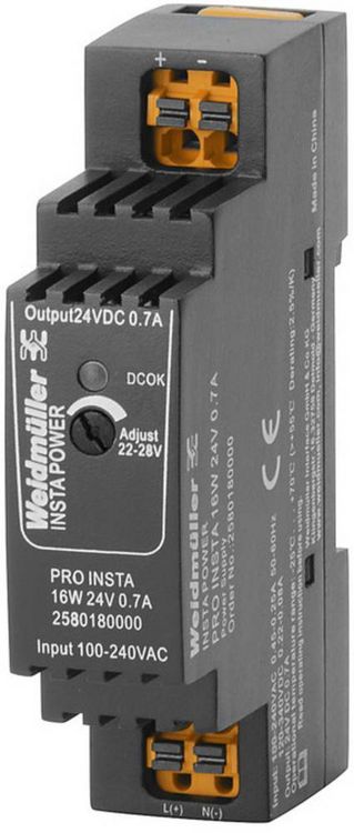 Produktbild: Weidm&uuml;ller 2580180000 Schaltnetzger&auml;t 24 V/DC 0.7A 16W Inhalt 1St.