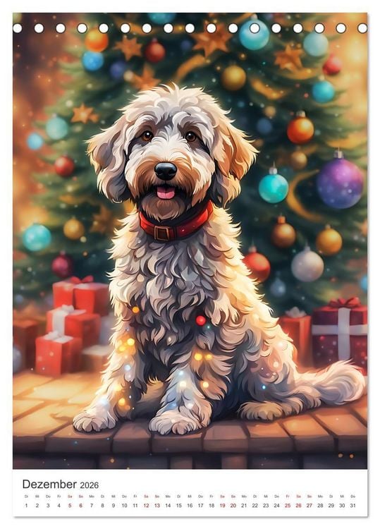Produktbild: Der Aussiedoodle - Lebensfreude pur (Tischkalender 2026 DIN A5 hoch), CALVENDO Monatskalender