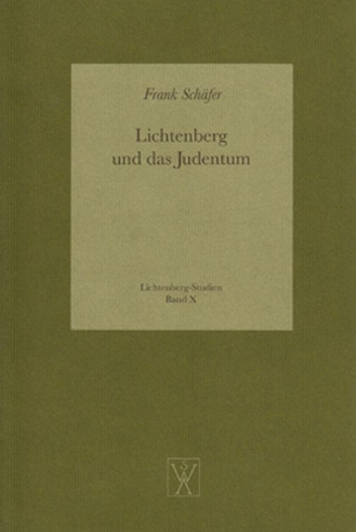Produktbild: Lichtenberg und das Judentum