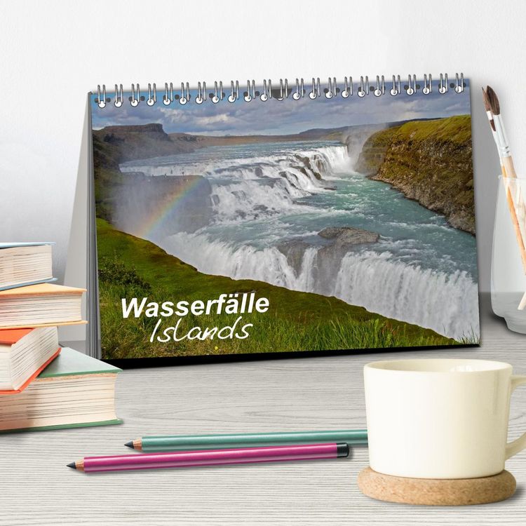 Produktbild: Wasserf&auml;lle Islands (Tischkalender 2026 DIN A5 quer), CALVENDO Monatskalender