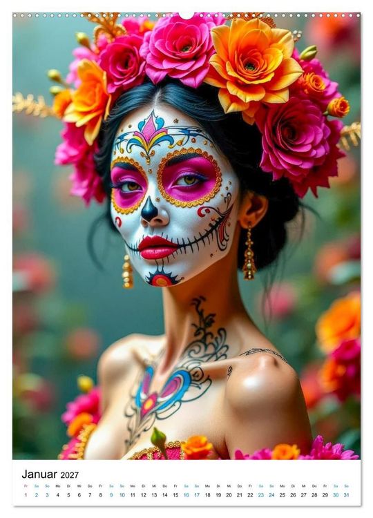 Produktbild: La Catrina - Poesie der Verg&auml;nglichkeit (Wandkalender 2027 DIN A2 hoch), CALVENDO Monatskalender