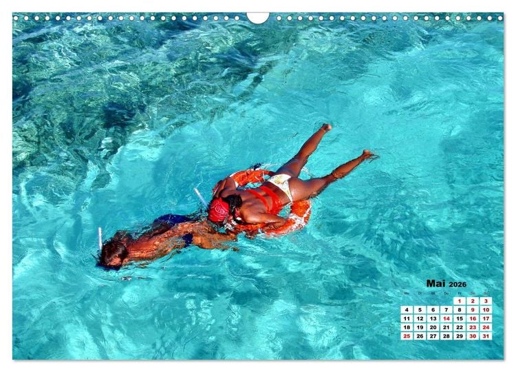 Produktbild: Tr&auml;ume in T&uuml;rkis - Bilder aus Kuba (Wandkalender 2026 DIN A3 quer), CALVENDO Monatskalender
