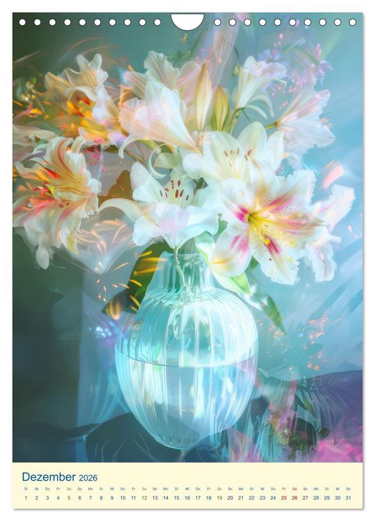 Produktbild: Blumen in zauberhaftem Licht (Wandkalender 2026 DIN A4 hoch), CALVENDO Monatskalender